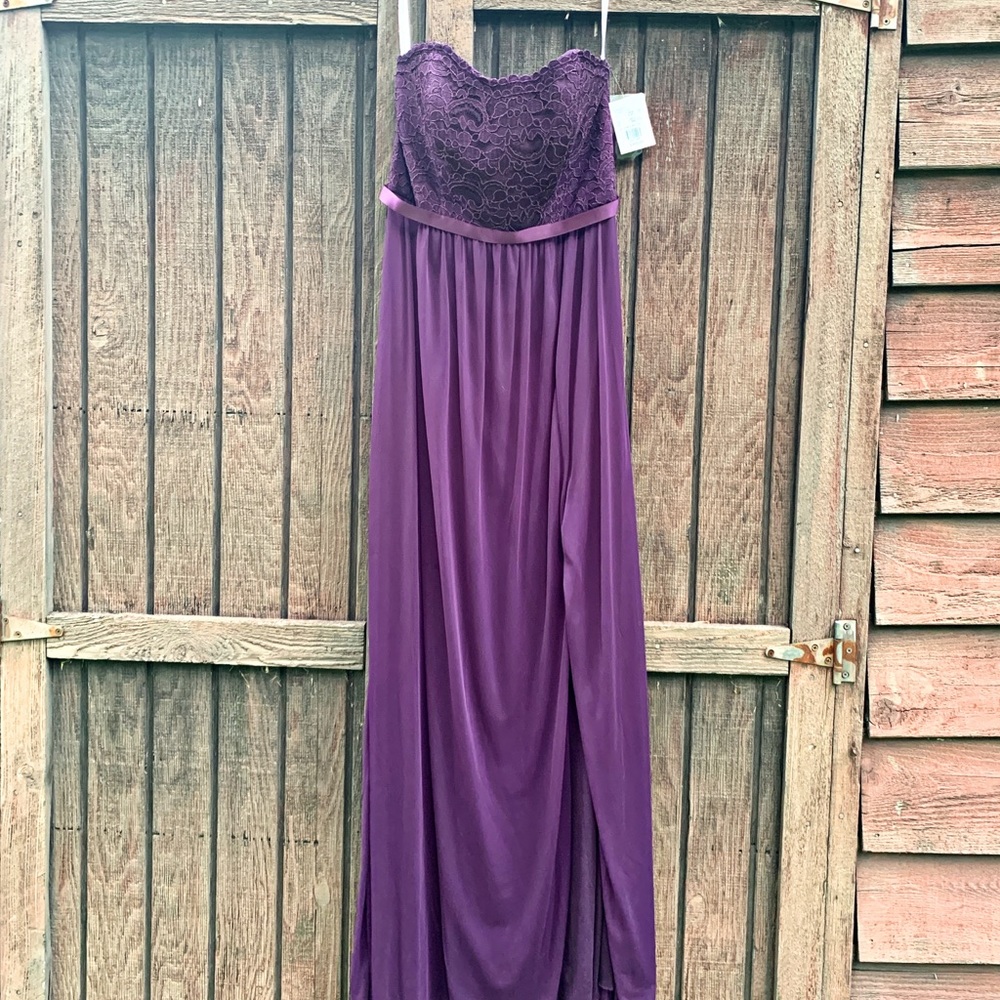Plum bridesmaid dress